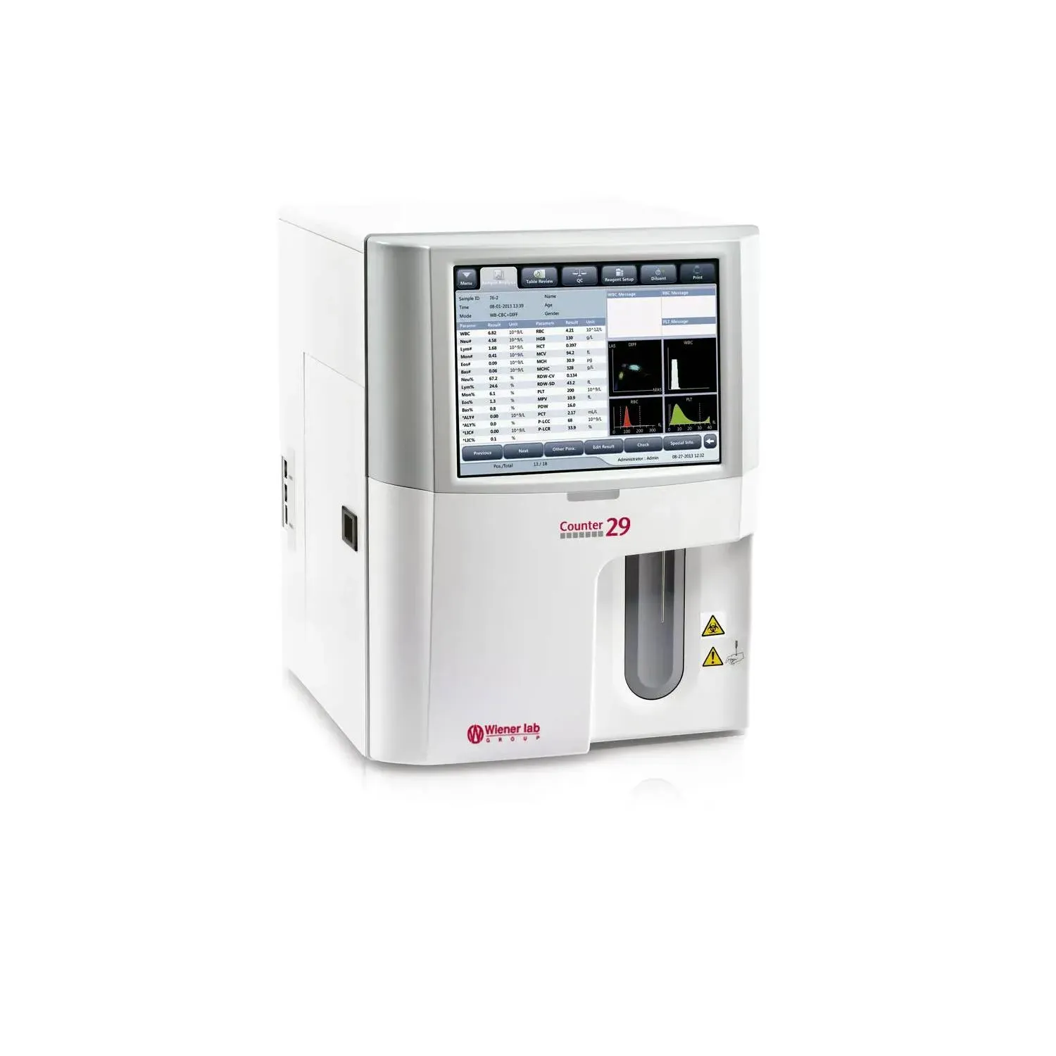 Autoanalizador Hematológico Wiener Counter 29 5-partes